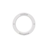 Kennscheibe NEVO, f.Drehschalter, 0-Lavatrice-0-Asciugatrice, weiss