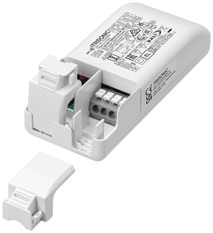Alimentation LED Tridonic LC NFC EXC3 4.4…20W 7…44V 100…1050mA DALI 120×51×29.2