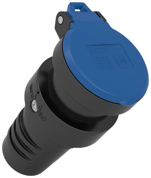 Prise mobile ELBRO T23 IP55 caoutchouc noir