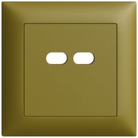 Kit di montaggio INC Feller EDIZIOdue per presa USB 18W 2×tipo C olive