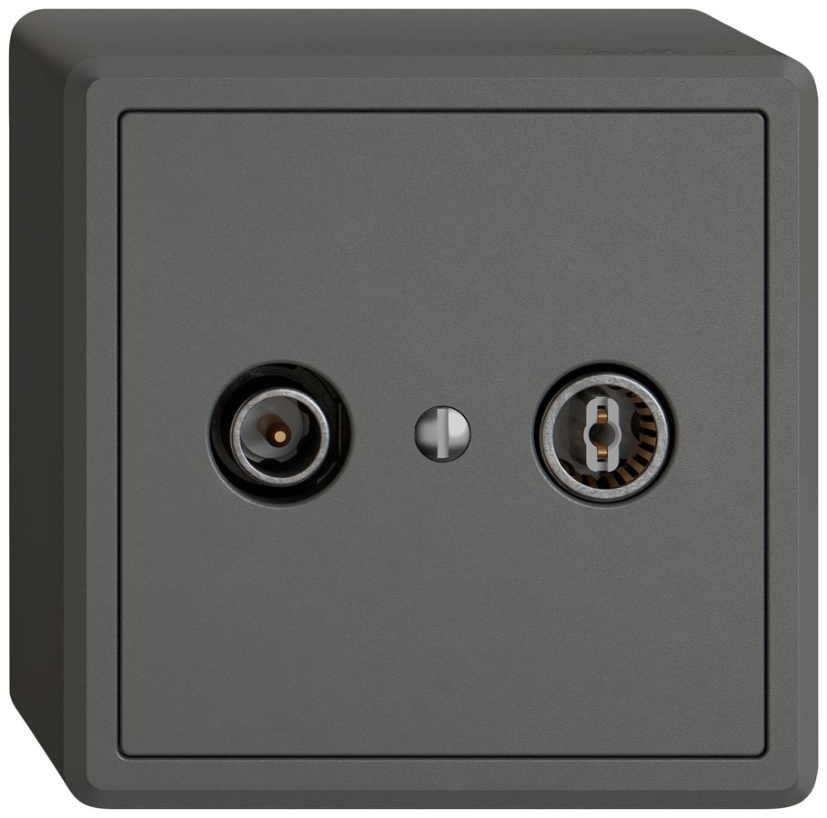 Prise antenne AP TV-R EDIZIO.liv SNAPFIX® prise de passage 19dB grf