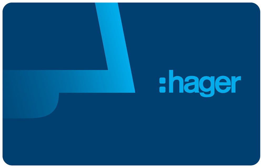 Karte Hager elcom.motion, für Aussenstation, 10Stück