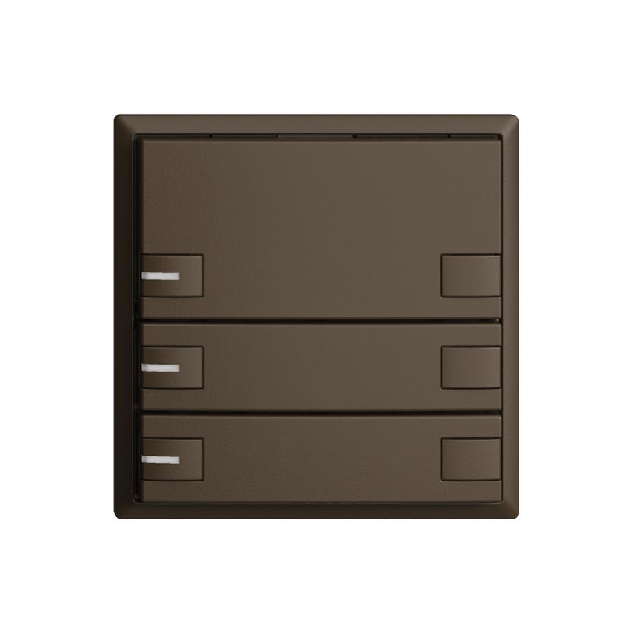 UP-Universaltaster 3×2T EDIZIOdue coffee mit LED