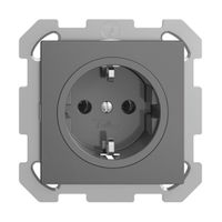 Presa SCHUKO INC EDIZIOdue FM, 16A, 250VAC, L+N+PE grigio scuro