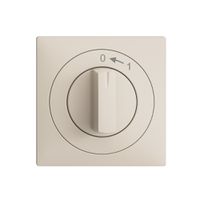 Frontset EDIZIOdue 0<-1 crema 60×60mm für Schwenktaster