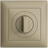 Frontset EDIZIOdue 0-1-1+2-2 88×88mm sand für Drehschalter