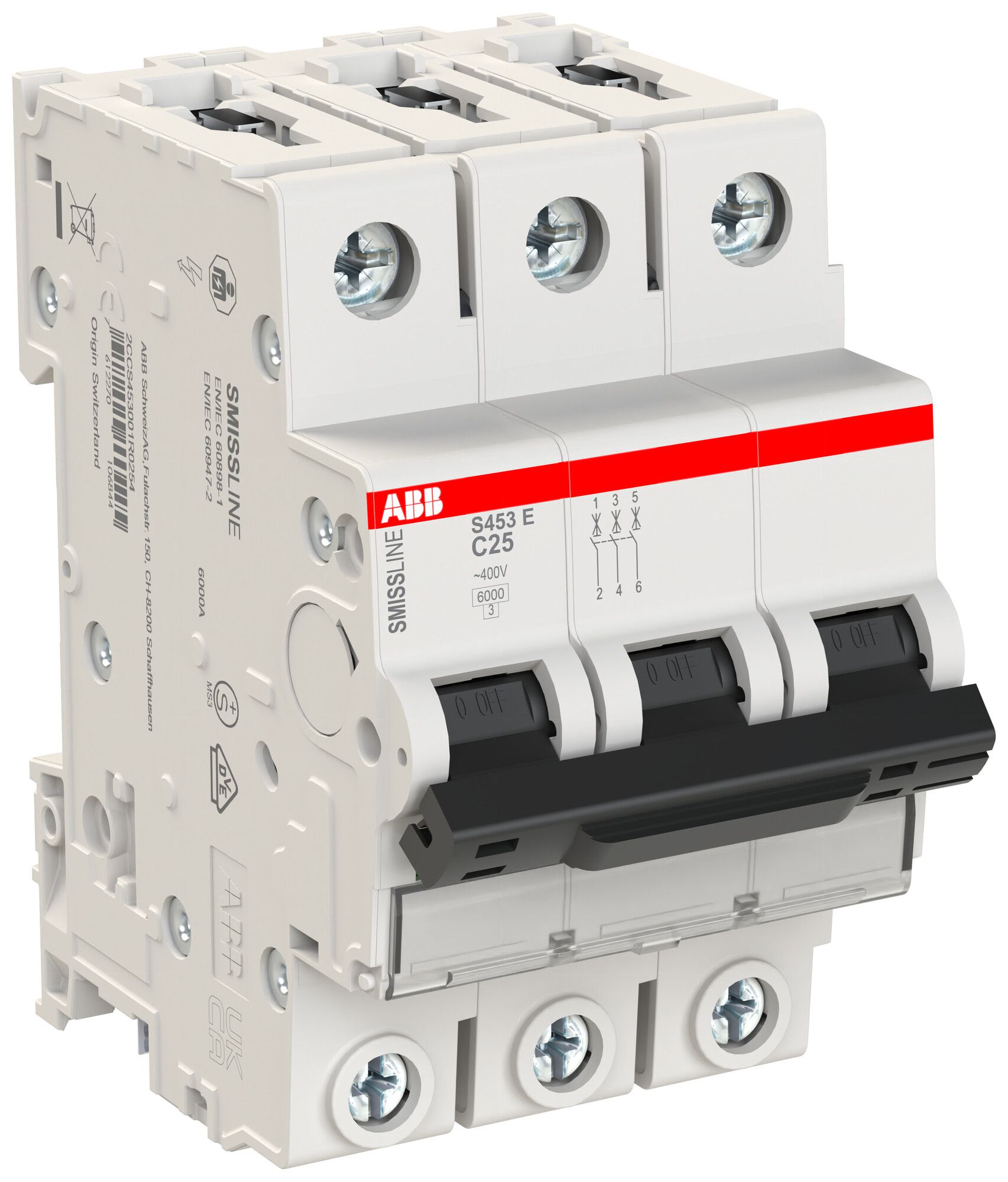 Disgiuntore ABB S453E SMISSLINE CL 3L C-25A 6kA