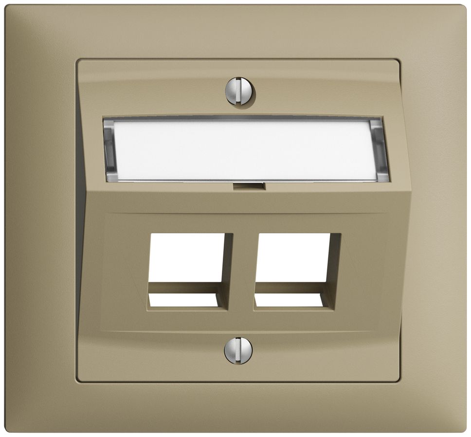 Kit de montage INC Edue FKE, avec capot de sortie oblique, pour 2×Keystone, sand