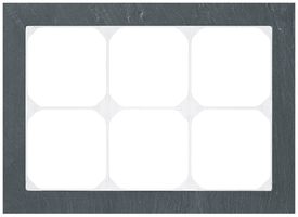 Abdeckrahmen KAL.art 2×3 154×214mm Schiefer schwarz