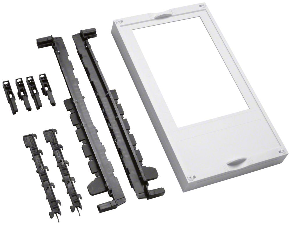 Kit Hager univers N 450×250mm pour 1 sectionneur DIN1 sur rail collecteur 40mm