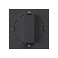 Frontset für Drehschalter S0 schwarz 60×60mm kallysto 0-1-0-1