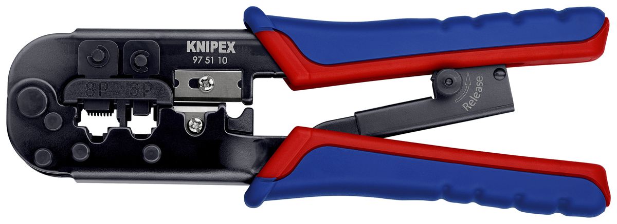 Crimpzange KNIPEX für Westernstecker, 190mm