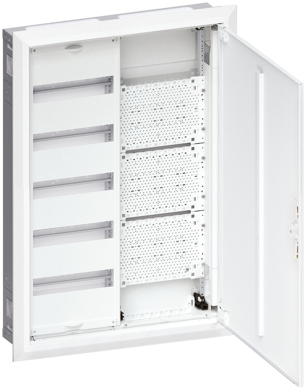 Distributeur ENC Hager univers 5 rangées 60UM porte IP30 550×800×110mm