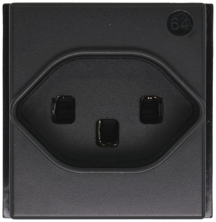 Steckdose Living Now Typ 23 2 Module schwarz