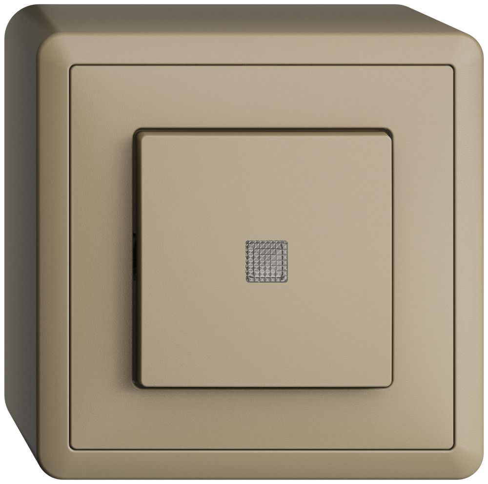 Poussoir AP EDIZIOdue LED jaune ARK sand