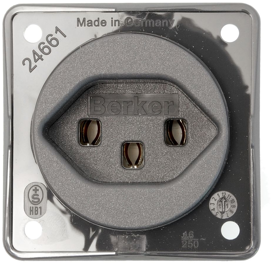 UP-Steckdose MH Typ 23 anthrazit Schraubklemme