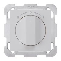 Contatto rotativo INC 1>0<2 grigio chiaro kallysto con manopola