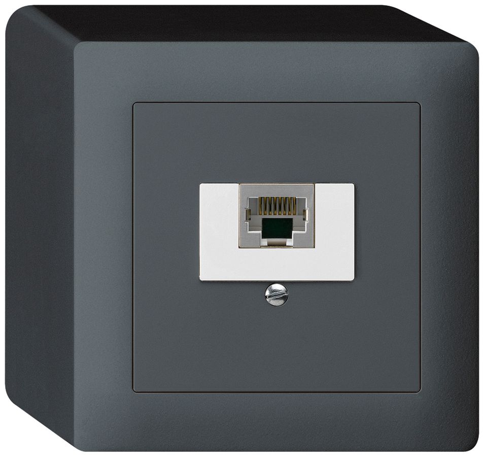 Boîte AP kallysto 1×RJ45s anthracite