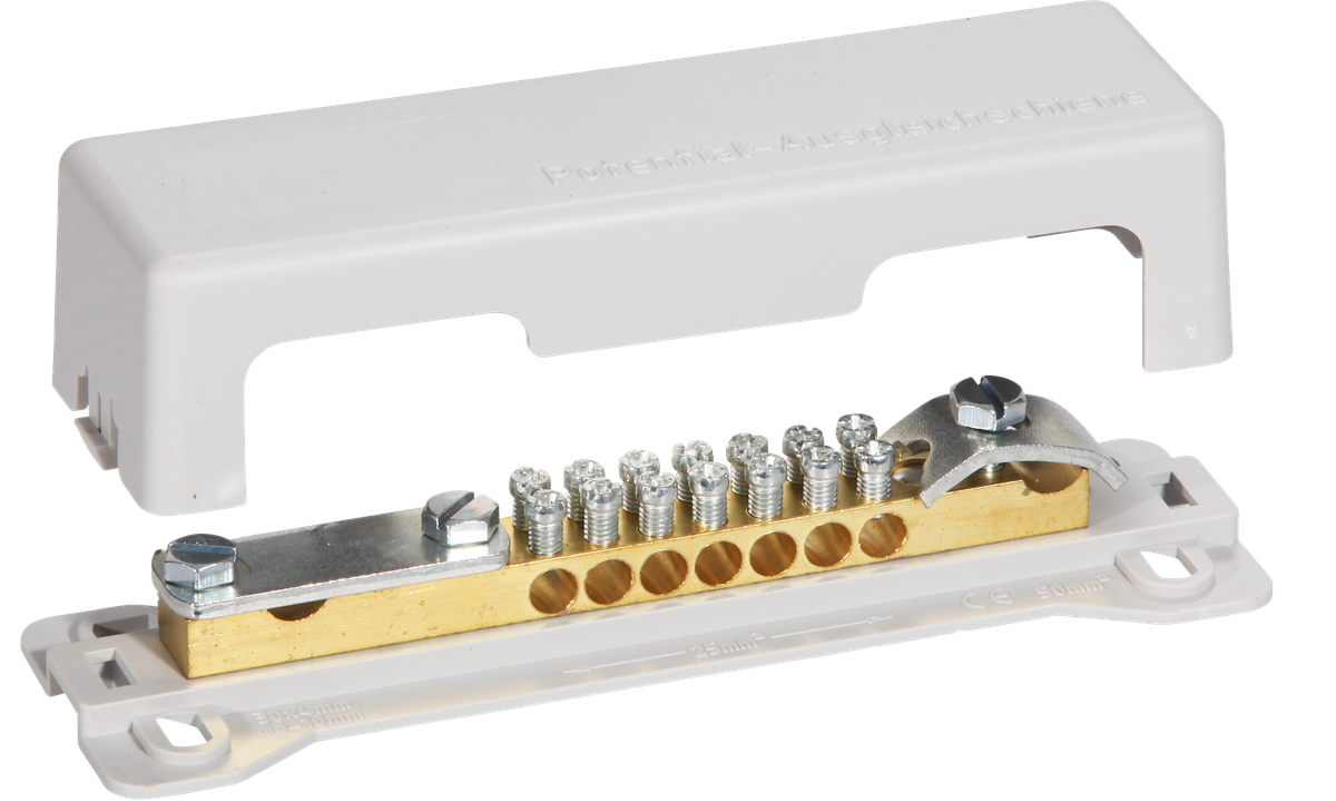 AP-Potentialausgleichsschiene m.Deckel gu