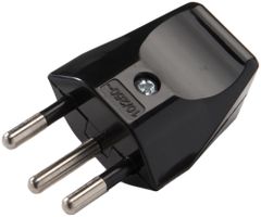 Stecker ELBRO T12 schwarz 10A 250V