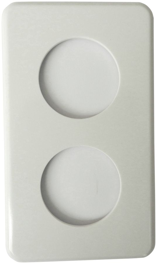 Plaque de recouvrement grd.I-I 43+45 blanc