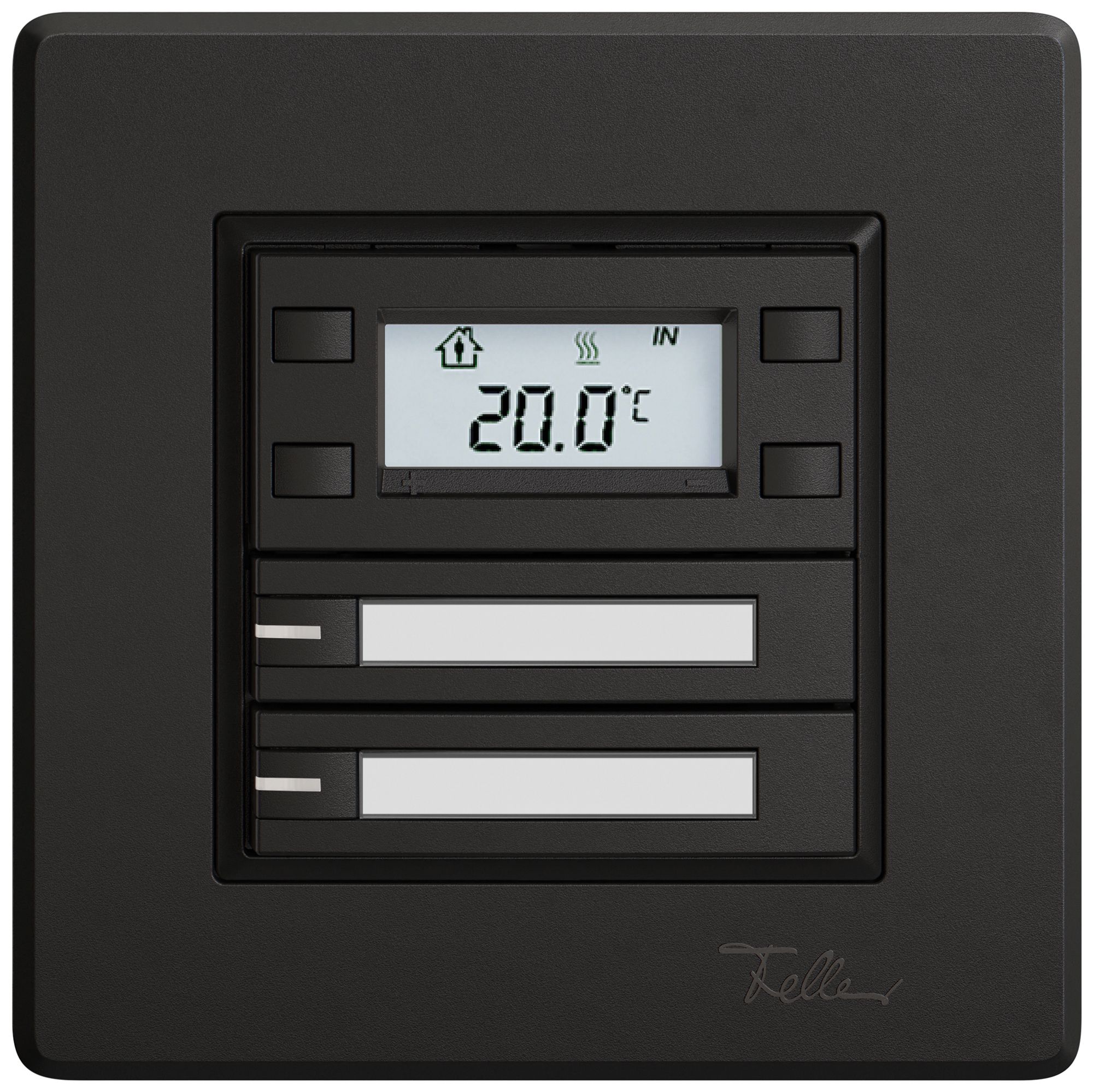 UP-RTH-Taster EDIZIO.liv SNAPFIX® m.RGB-LED Pap.2×Taste 1-Tbed.sz