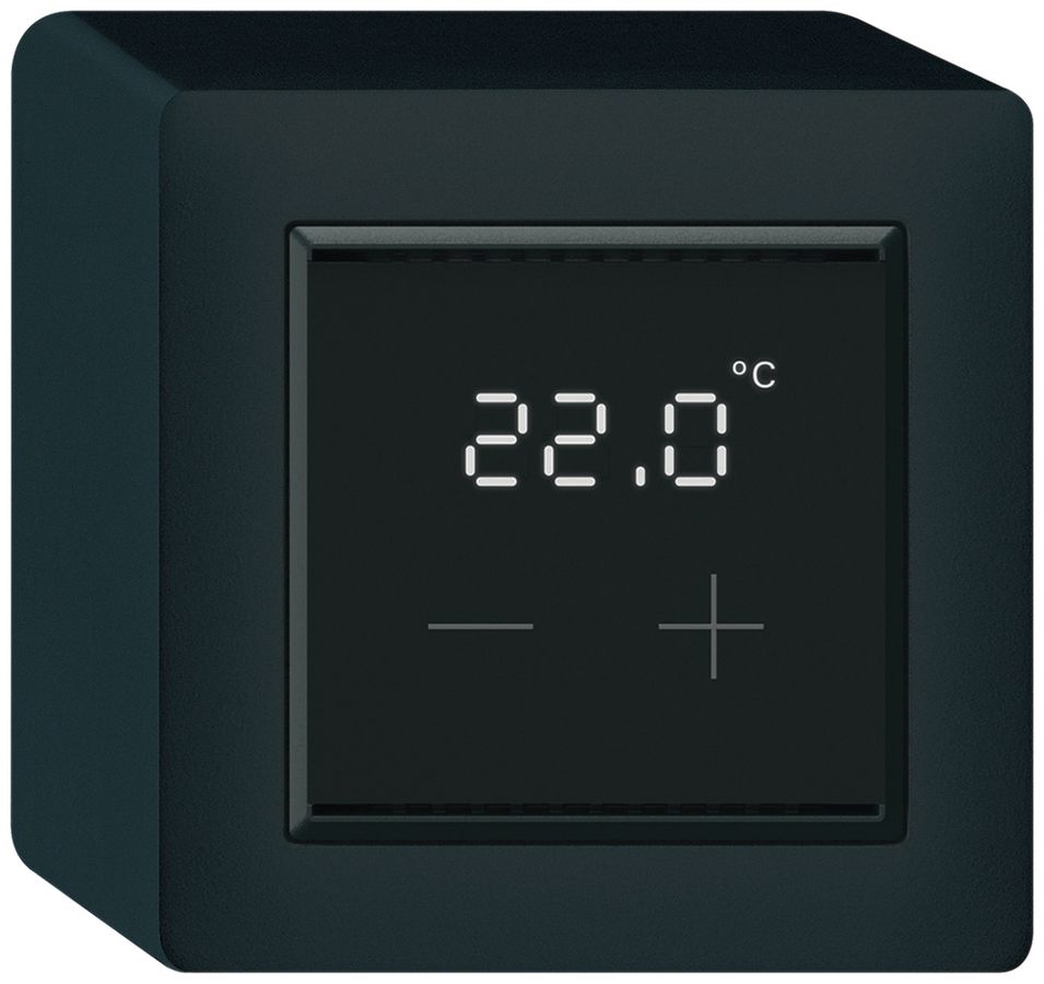 AP-Raumthermostat KNX KAL mit Display LED schwarz