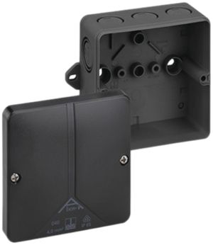 Boîte dérivation AP Abox-i m 040 AB-L IP65 94×94×57mm noir