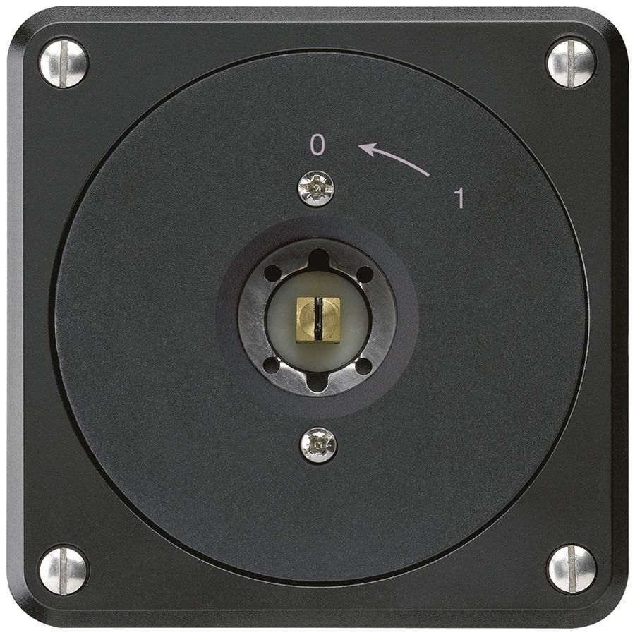 Contact pivotant à clé carrée ENC robusto noir sans clapet 1P combi