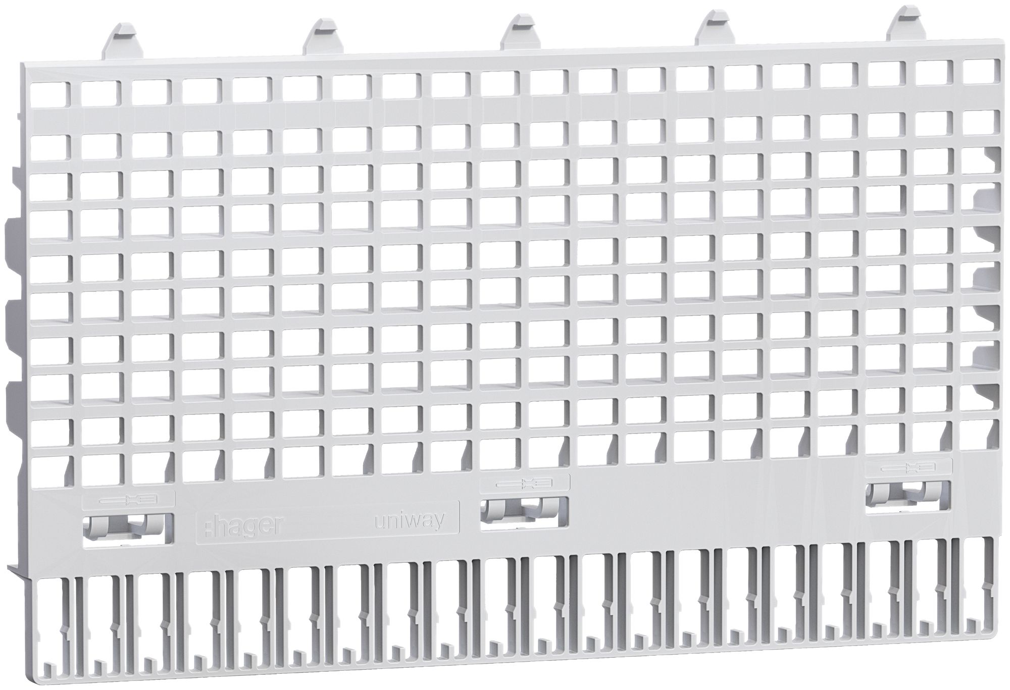 Griglia protettiva Hager uniway per zoccolo a innesto 180mm 20 posti