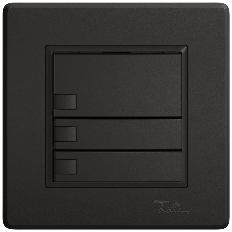 UP-Universaltaster EDIZIO.liv UNI SNAPFIX® 5…48V o.LED 3× 1-Tbed.sz