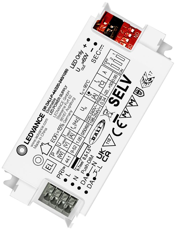 Convertisseur LED LEDVANCE DR DALI IP20 44W 700…1050mA DALI