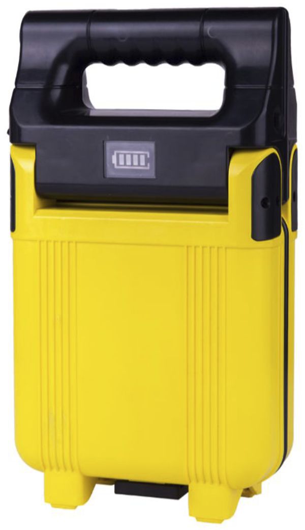 LED-Akkustrahler DOTLUX WORKERmini, 20W, 6500K, 1900lm, 7.4V, IP65, 324×180×90mm