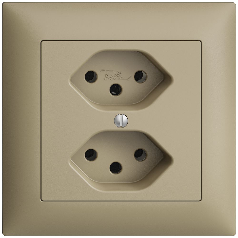 UP-Steckdose EDIZIOdue 2×T13 sand