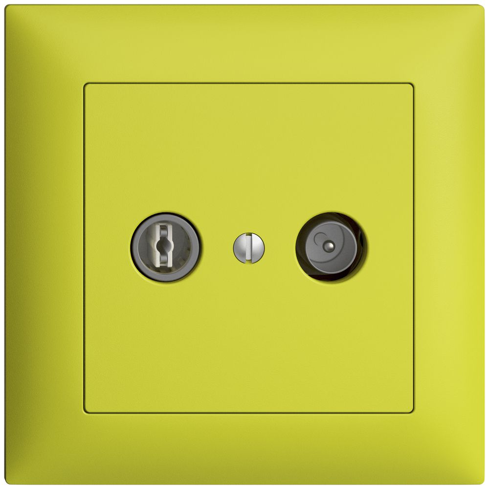 Prise TV-R ENC EDIZIOdue 23dB lemon à large bande 5…2000MHz, FMI