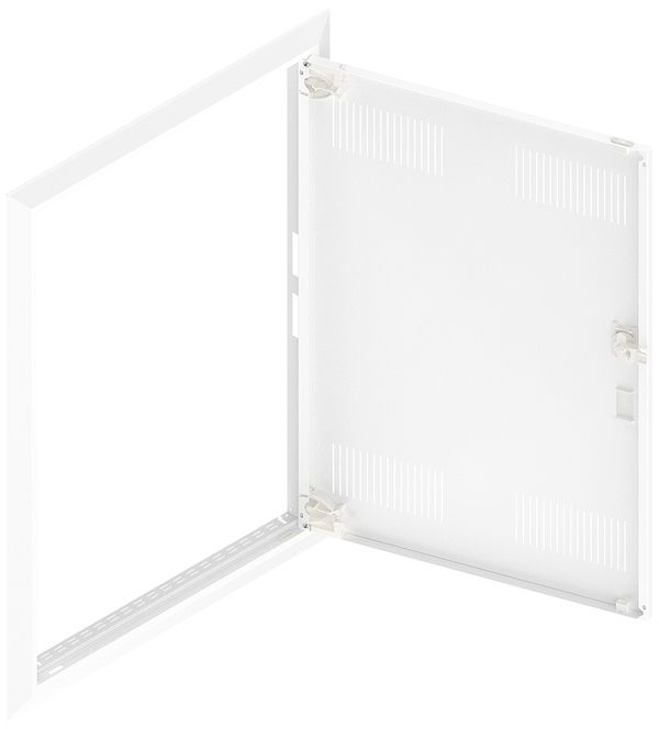 Porta con fessura e cornice SE Pragma bianco per 2campi/5file