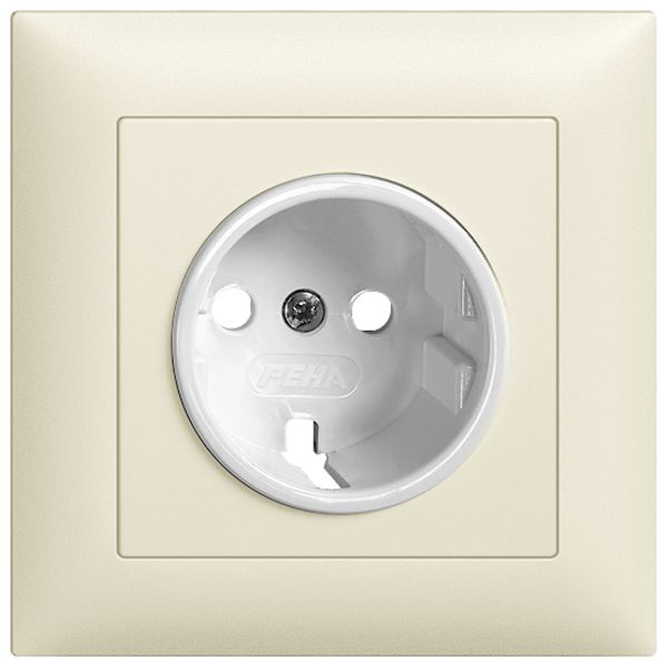 Frontset EDIZIOdue Schuko crema