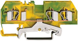 Schutzleiterklemme WAGO 4mm² grün/gelb