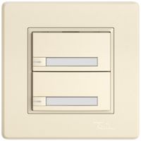 Pulsante universale INC EDIZIO.liv UNI SNAPFIX® 5…48V c.LED 2× com.1T targ.cr