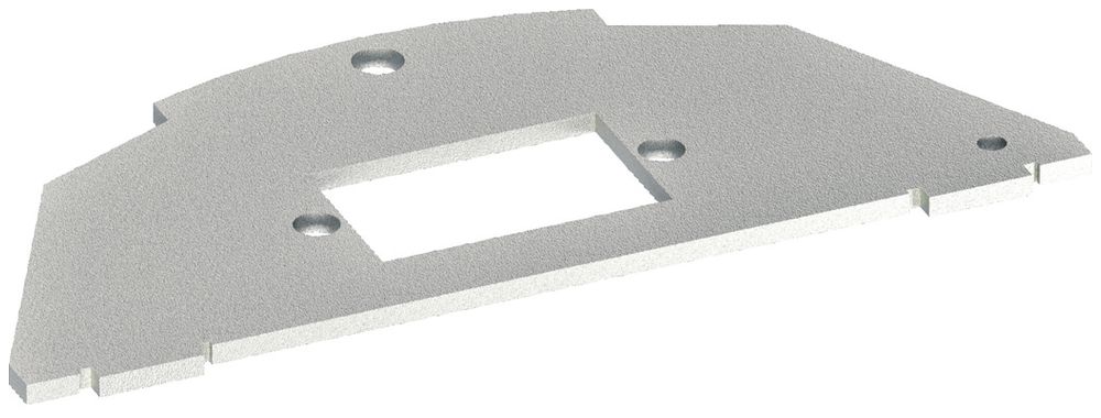 Montageplatte Hager Typ 030, 12.8×21mm einfach