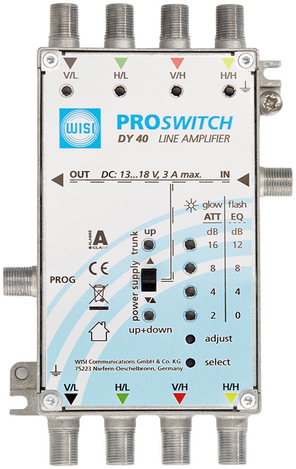 Amplificateur DY40 utilisable en cascade satposition