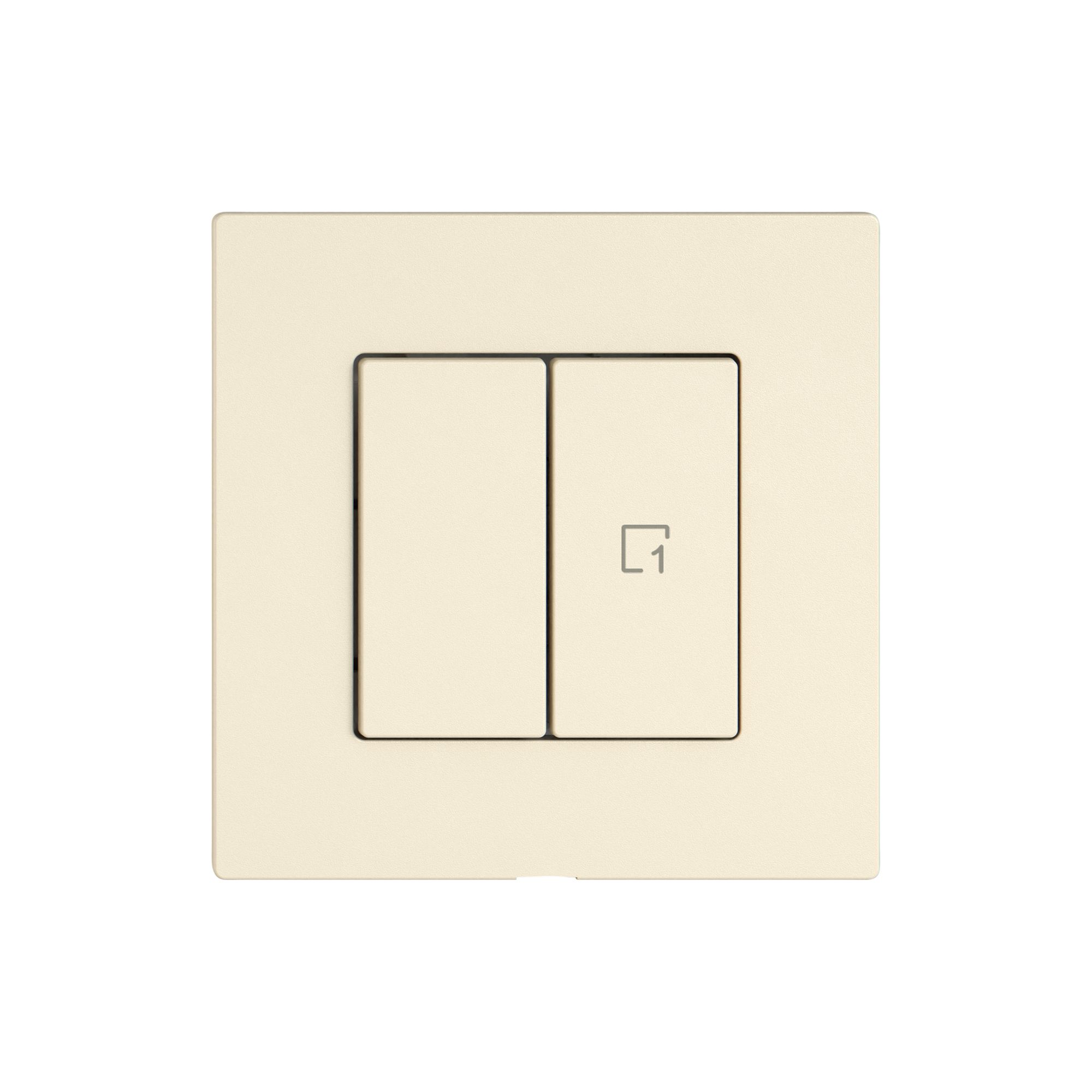 Kit de montage EDIZIO.liv Wiser SNAPFIX® p.interrupteur 1C scène 2T cr