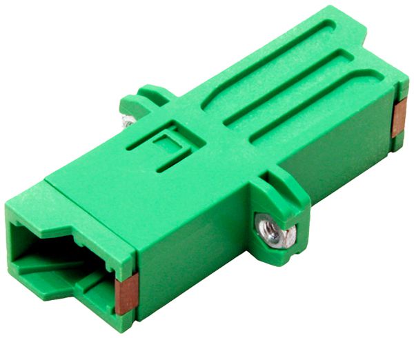 Presa mobile FO ROLINE singlemode E2000/E2000-compact APC flangia verde