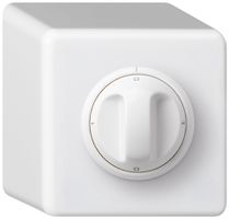 Interruttore rotativo AP basico 3/1L bianco con manopola