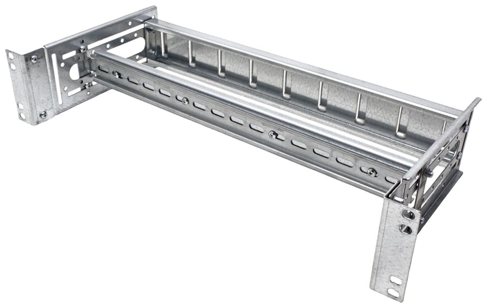 Insert 19“ avec rail de support ROLINE 485×90×210mm zinc barre de montage