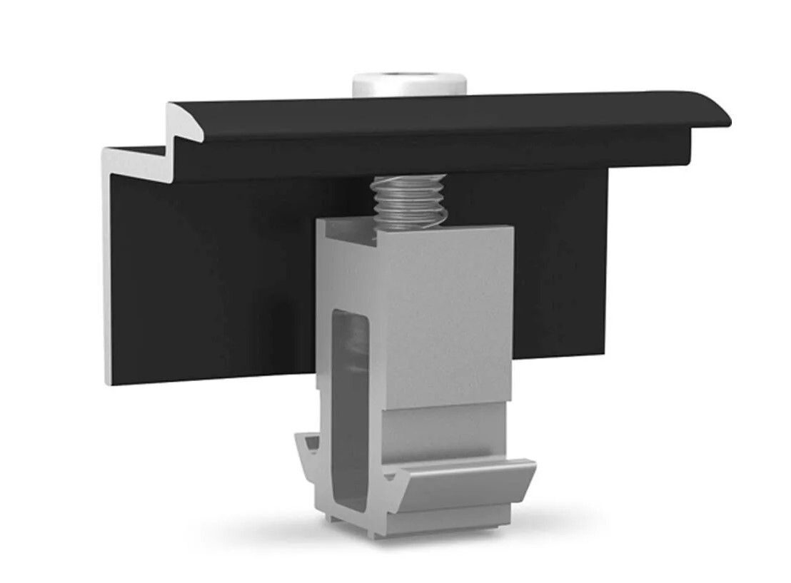 K2 DomeClamp Pince d'extrémité 30-50 mm anodisé noir