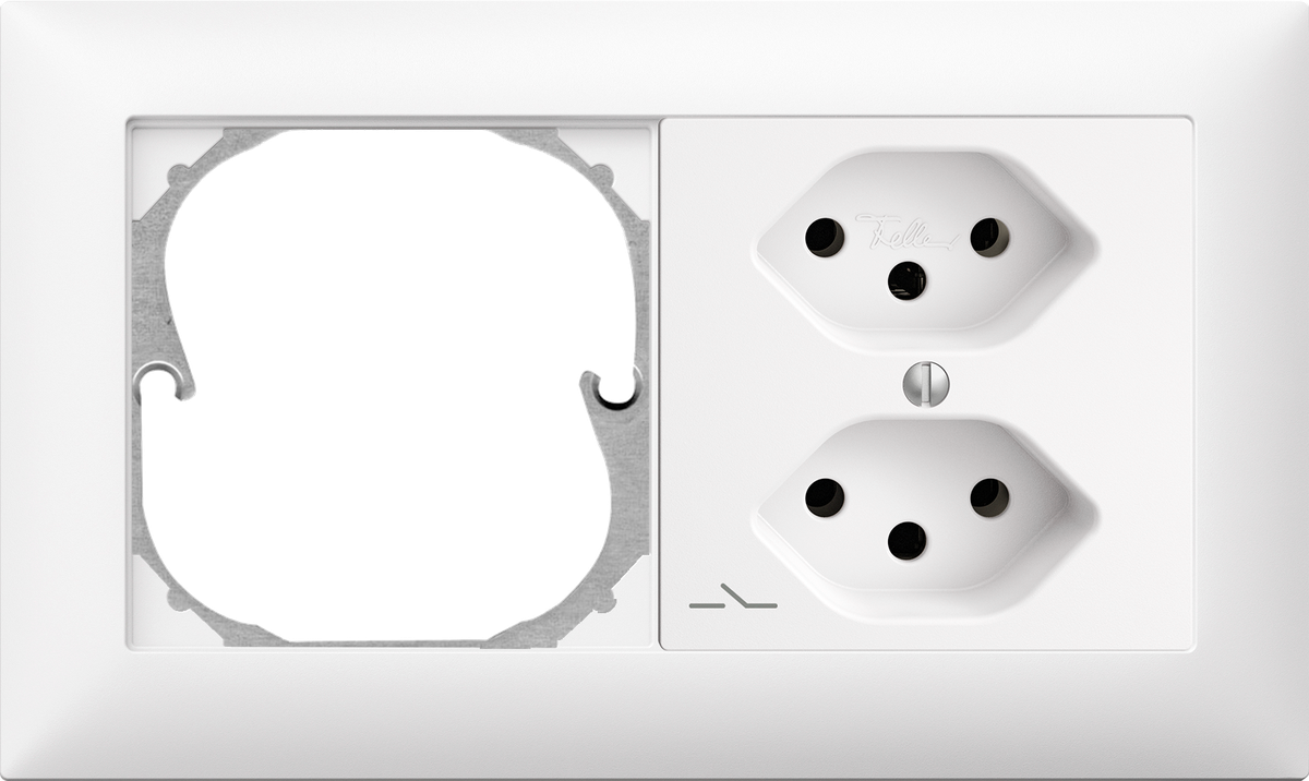 UP-Kombination Edue 1x2, Leerplatz + 2xT13 1S ws