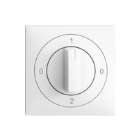 UP-Drehschalter EDIZIOdue 2/1P weiss, mit Drehgriff