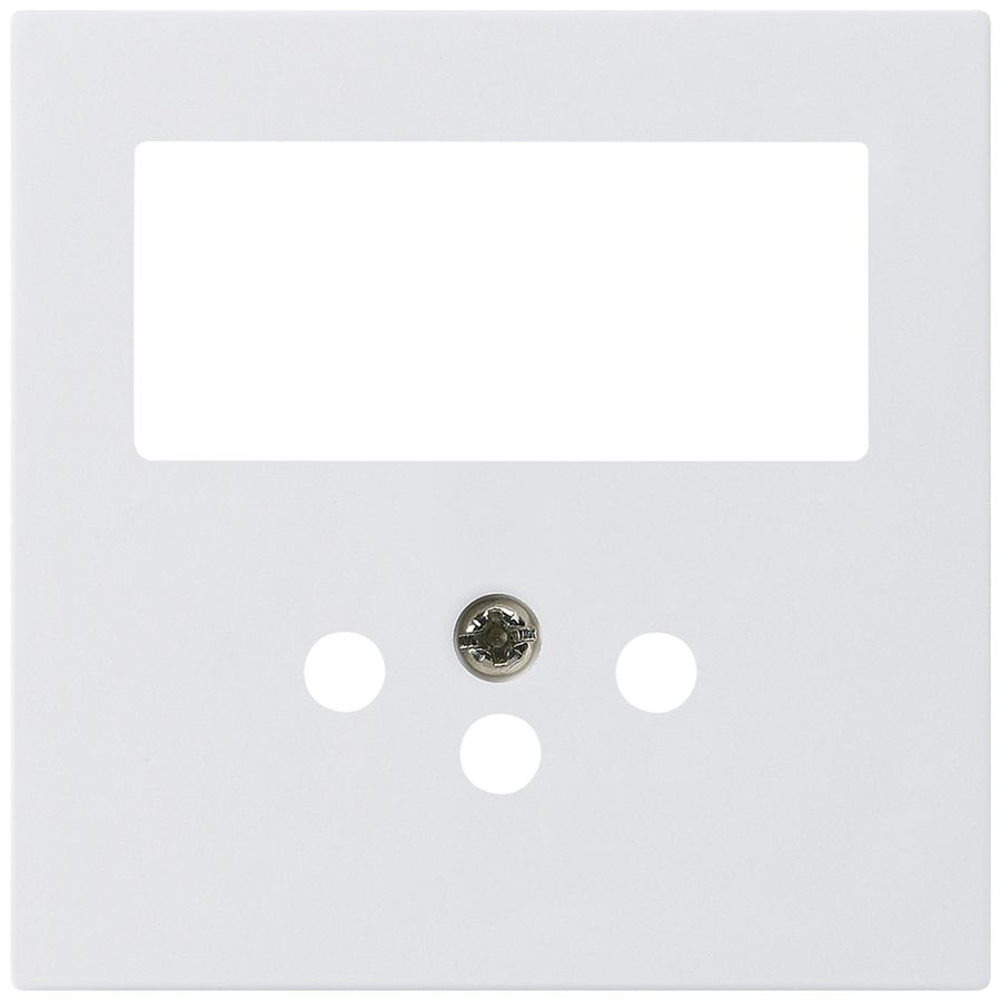 Plaque frontale kallysto blanc pour comb. interr.+T12 avec sécu.enfants