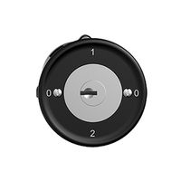 UP-Drehschalter STANDARDdue 2/1L schwarz mit Sicherheitsschloss